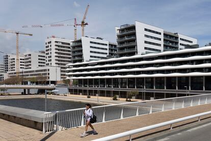 La zona del canal del Gorg, en Badalona.