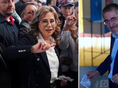 Sandra Torres y Bernardo Arévalo votan hoy en Guatemala.