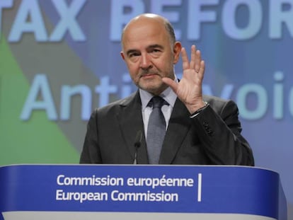 O comissário de Finanças, Pierre Moscovici.