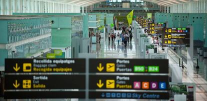 Terminal del aeropuerto barcelonés de El Prat.