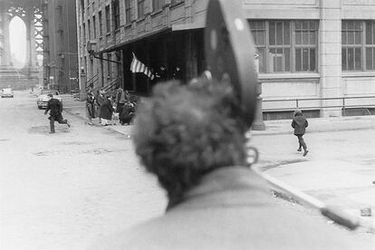 Robert Frank durante el rodaje de Pull My Daisy, 1959