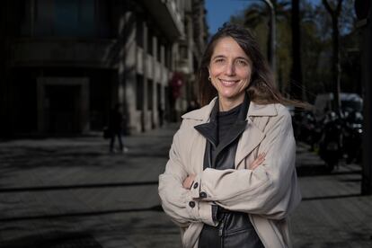 La escritora Laura Ferrero, autora de 'Los astronautas', el 29 de marzo pasado en Barcelona.