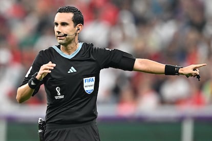 César Arturo Ramos, durante el partido entre Portugal y Suiza.