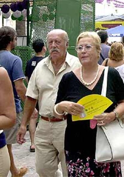 El la imagen, Tejero pasea por las calles del centro de Málaga.