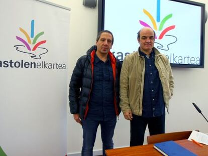 Juan Carlos Gómez, a la izquierda, y Koldo Tellitu.