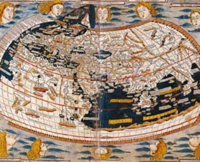Dos de los mapas de Ptolomeo, astrónomo y geógrafo del siglo II, robados de la Biblioteca Nacional.