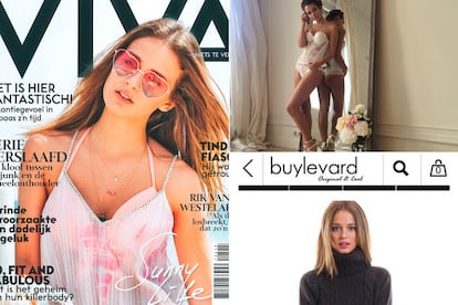 Escanes en la portada de una revista alemana o posando en el catálogo de Buylevard.