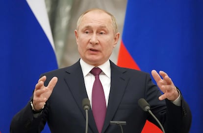 El presidente ruso, Vladímir Putin, en el Kremlin.