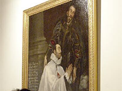 <i>Julián Romero y su santo patrono</i> (1585-1589), de El Greco (Museo del Prado).
