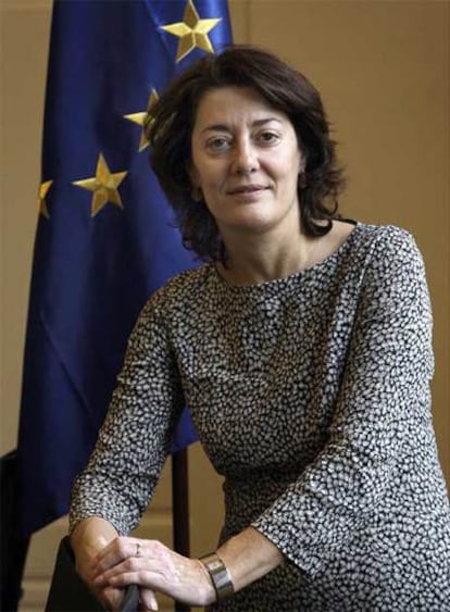 Anna Terrón, en la sede de la Secretaría para la Unión Europea de la Generalitat.