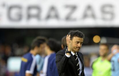 Luis Enrique  se despide de Balaidos