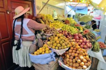 Mercado de Potosí (Bolivia).