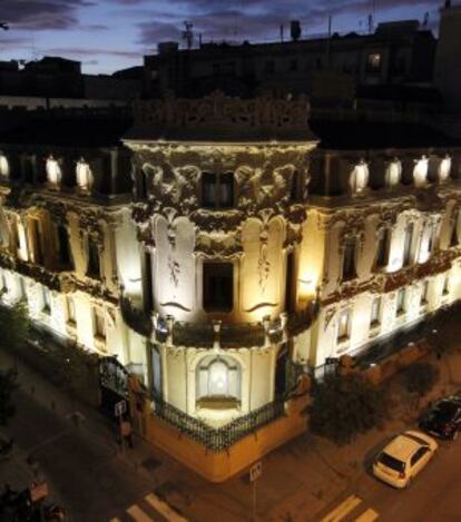 Vista del palacio Longoria, sede de la SGAE.