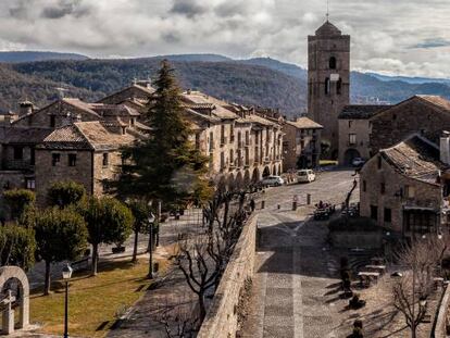 Vista de Aínsa, en Huesca.