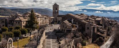 Vista de Aínsa, en Huesca.