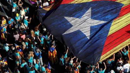 Manifestación de la Diada, el 11 de septiembre. 