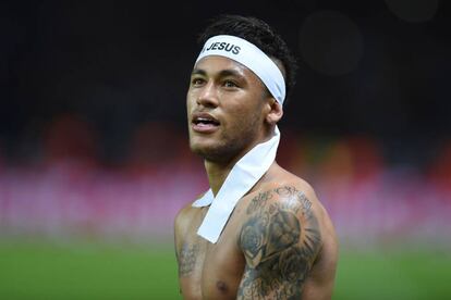 Neymar, en el Olympic Stadium de Berlín.