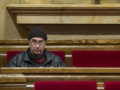 Lluís Llach en el Parlament.