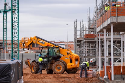 Trabajadores de la construcción en Valladolid.