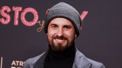 Julián Ortega, en el preestreno de la serie 'Cristo y Rey' en enero de 2023 en Madrid.