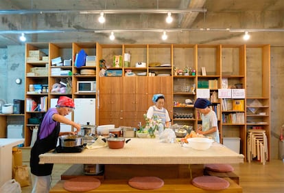 Una de las casas sin jerarquías y con cocina comunal que Puigjaner estudió en Japón.