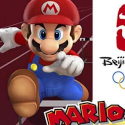 Mario Bros en un videojuego dedicado a las Olimpiadas de 2008.