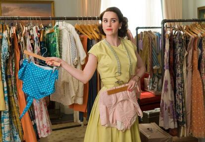 Rachel Brosnahan, en la segunda temporada de 'The Marvelous Mrs. Maisel'.