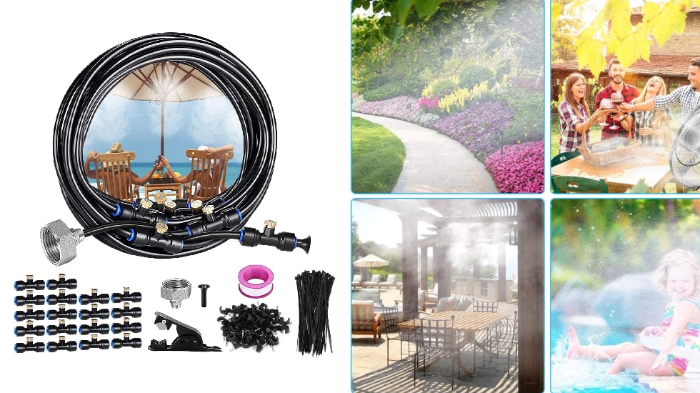 Este kit nebulizador consta de 15 metros lineales de tubo.