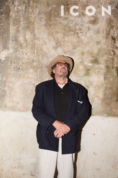Julian Schnabel posa para ICON en la galería de arte Villa Magdalena, en San Sebastián.