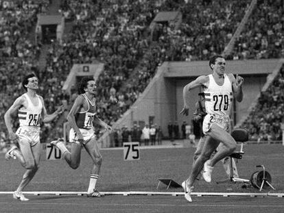 Ovett esprinta y logra el oro en los 800 metros de Moscú 1980, en una prueba en la que era favorito Coe, que acabó segundo.