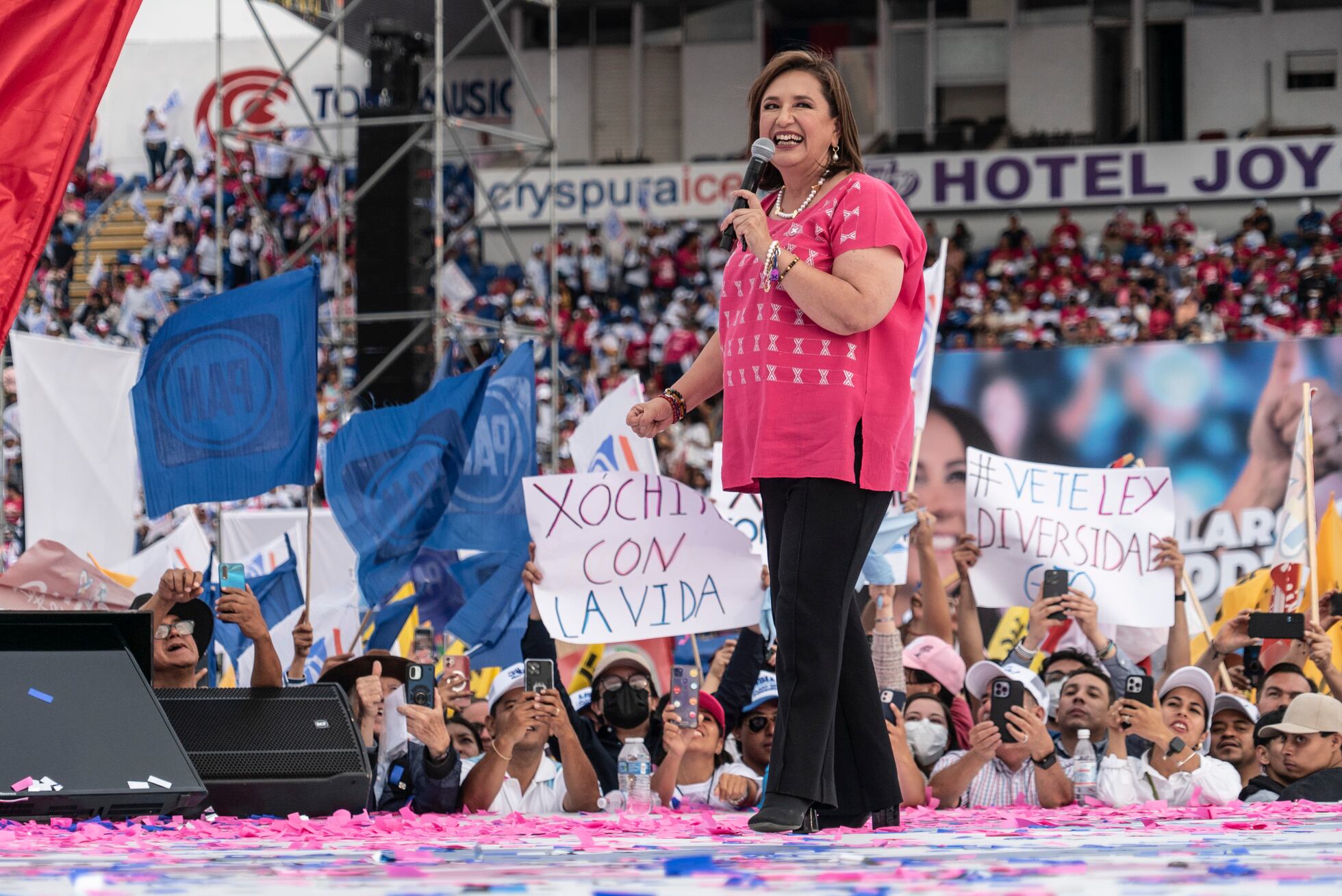El tour de Xóchitl Gálvez contra la delincuencia llega a territorio ...