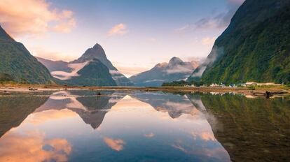 El fiordo de Milford Sound. Parque Nacional de Fiordland, Nueva Zelanda.