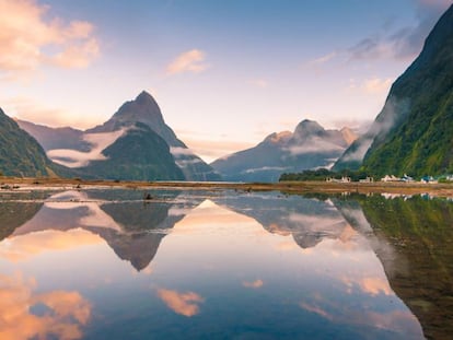 El fiordo de Milford Sound. Parque Nacional de Fiordland, Nueva Zelanda.