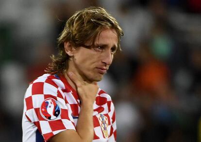El llanto desconsolado de Luka Modric tras perder contra Portugal en la prórroga.