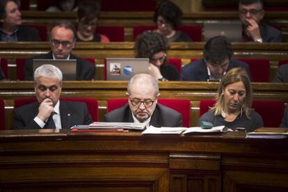 Sesión de control al 'Govern' en el parlamento catalán.