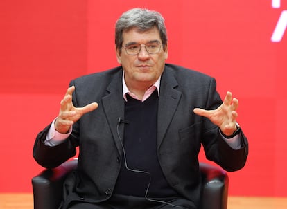 El ministro de Inclusión, Seguridad Social y Migraciones, José Luis Escrivá, el 9 de febrero en Valladolid.