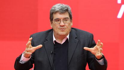 El ministro de Inclusión, Seguridad Social y Migraciones, José Luis Escrivá, el 9 de febrero en Valladolid.