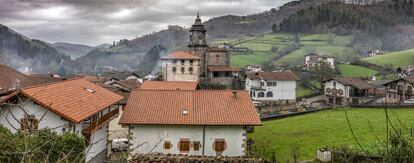 Vista general de Iribas (Navarra)