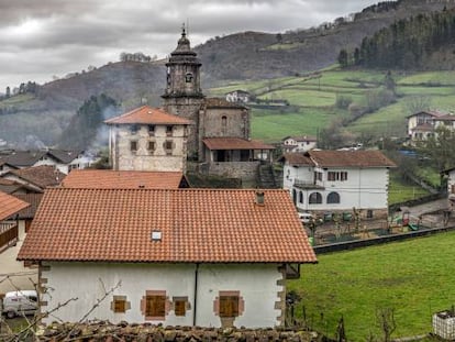 Vista general de Iribas (Navarra)