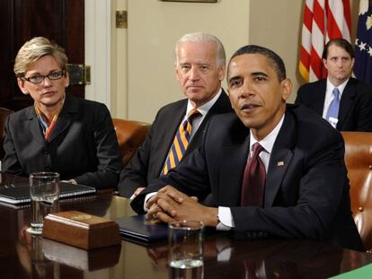 Barack Obama amb Joseph Biden el 2009. 