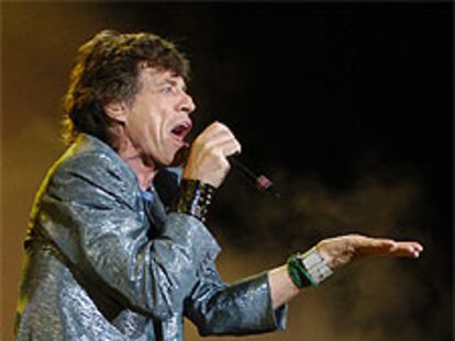 Mick Jagger, en Benidorm, durante su actuación del jueves.