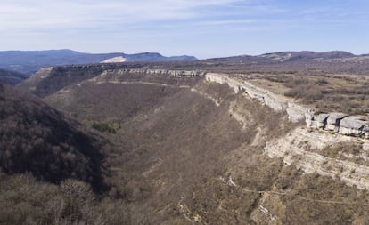 El barranco de Igoroin, en la sierra de Entzia.