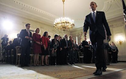 Barack Obama, tras su comparecencia.