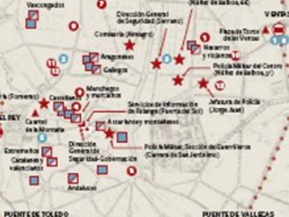Mapa de la represión en la posguerra