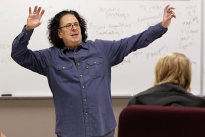 Mark Volman, en una clase en la Universidad de Belmont, en Nashville.