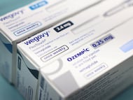 Imagen de archivo de unas cajas de Ozempic y Wegovy, de Novo Nordisk, en una farmacia.