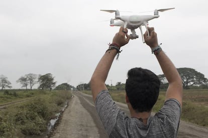 Rodaje con drones de 'Minuto final'.