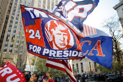 Supporters of former President Donald Trump