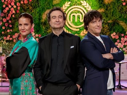 Samantha Vallejo-Nágera, Pepe Rodríguez y Jordi Cruz, jueces de 'MasterChef'.