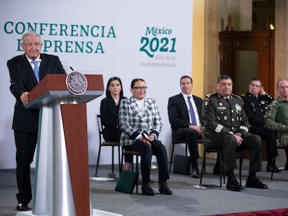 Conferencia matutina del presidente de México, Andrés Manuel López Obrador, este miércoles.